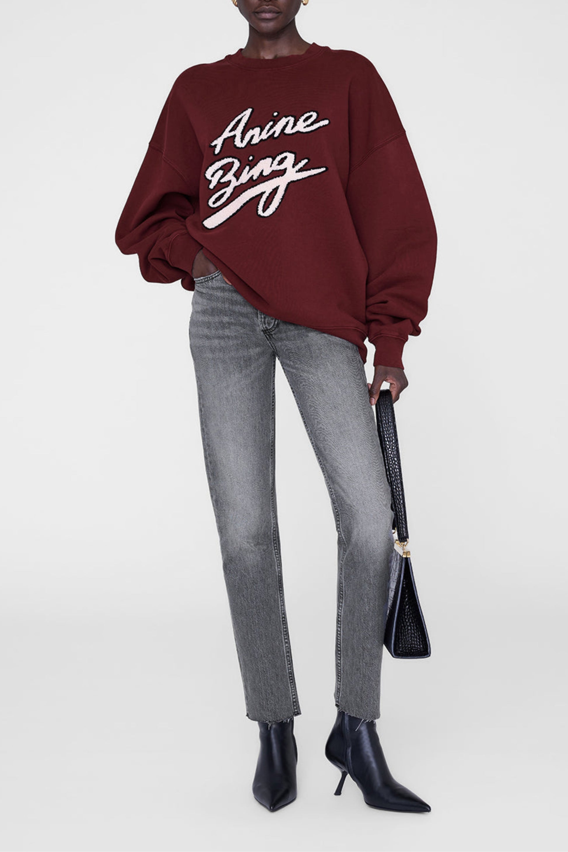 Sweatshirt Miles Chenille in BurgundyAnine Bing - Anita Hass