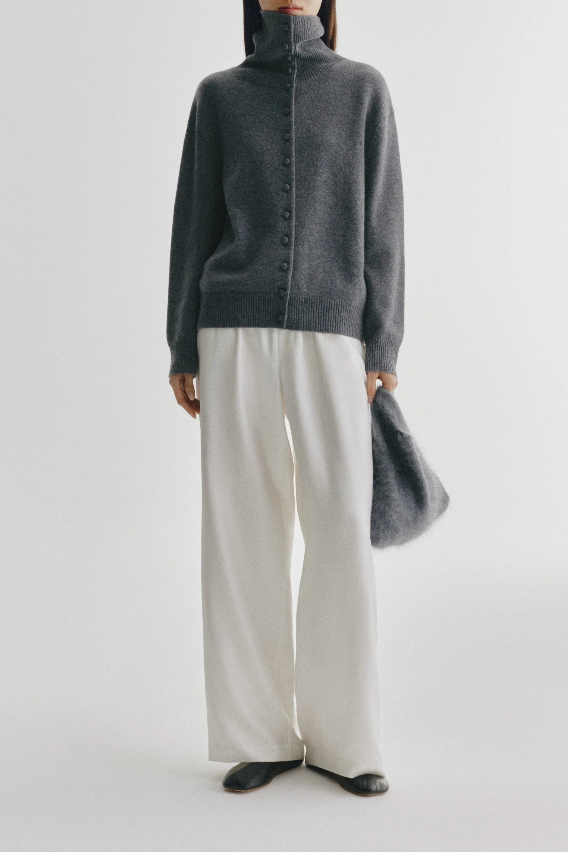 Cardigan Denie in Graphite Lisa Yang
