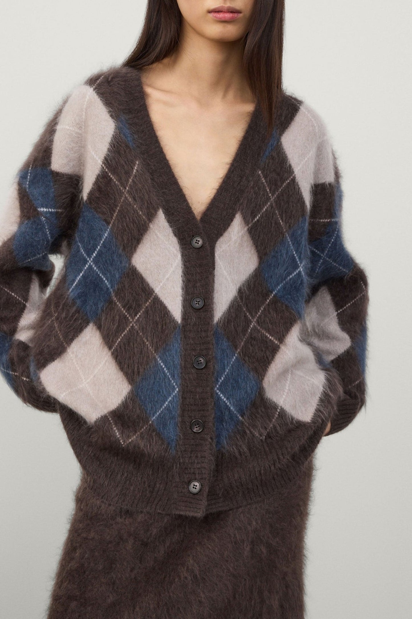 Cardigan Elaria in Wood/Night BrushedLisa Yang - Anita Hass