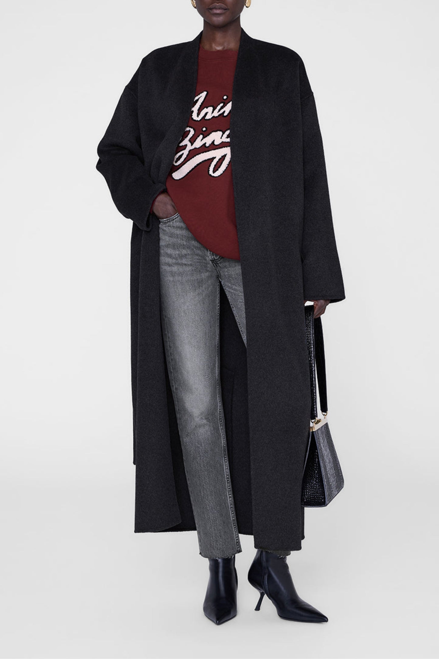 Sweatshirt Miles Chenille in BurgundyAnine Bing - Anita Hass