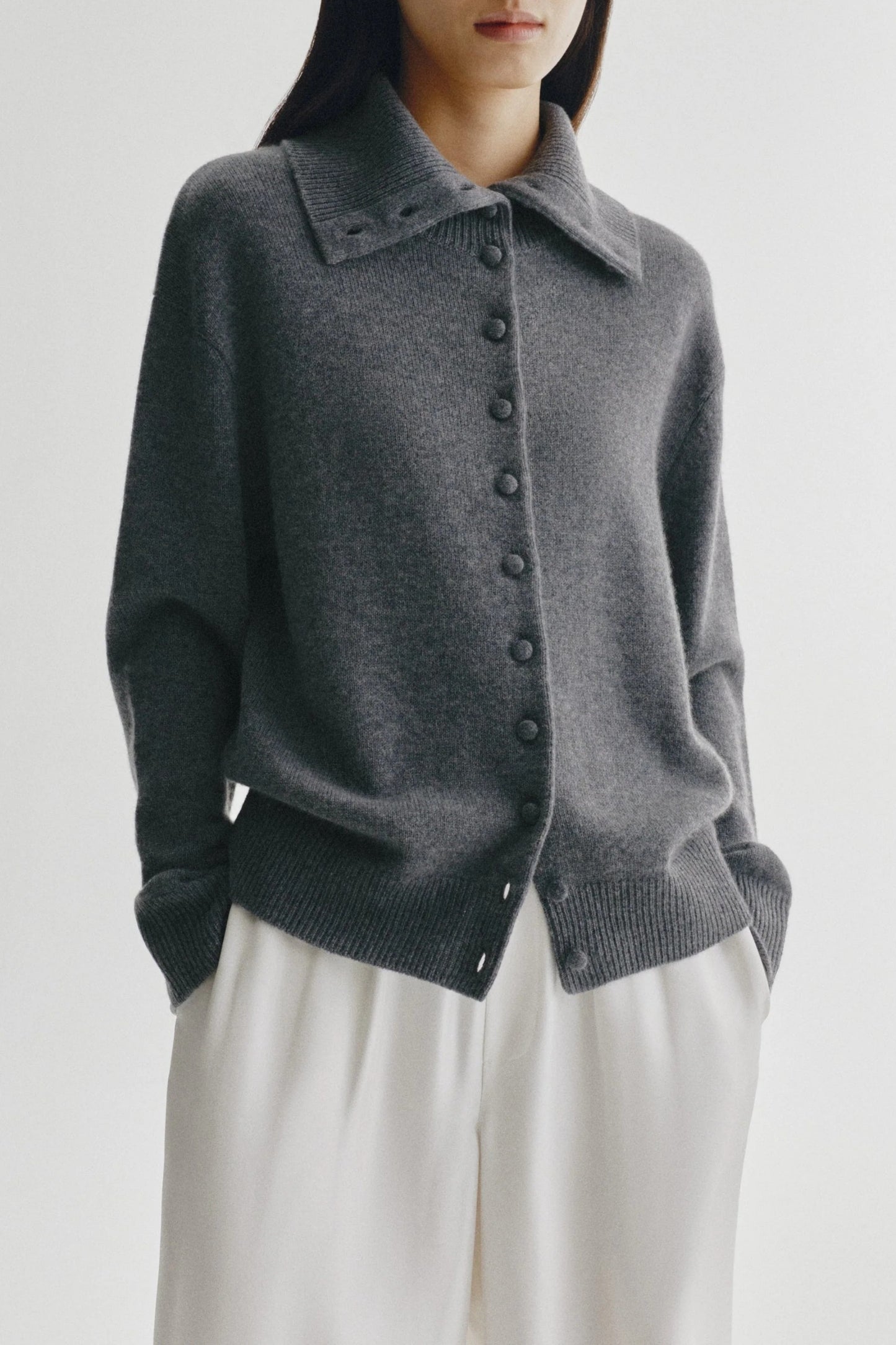 Cardigan Denie in Graphite Lisa Yang
