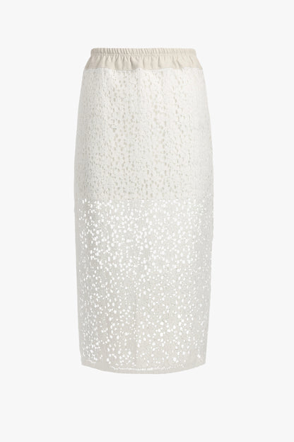 Rock Lace Ruched in WeißMaria McManus - Anita Hass