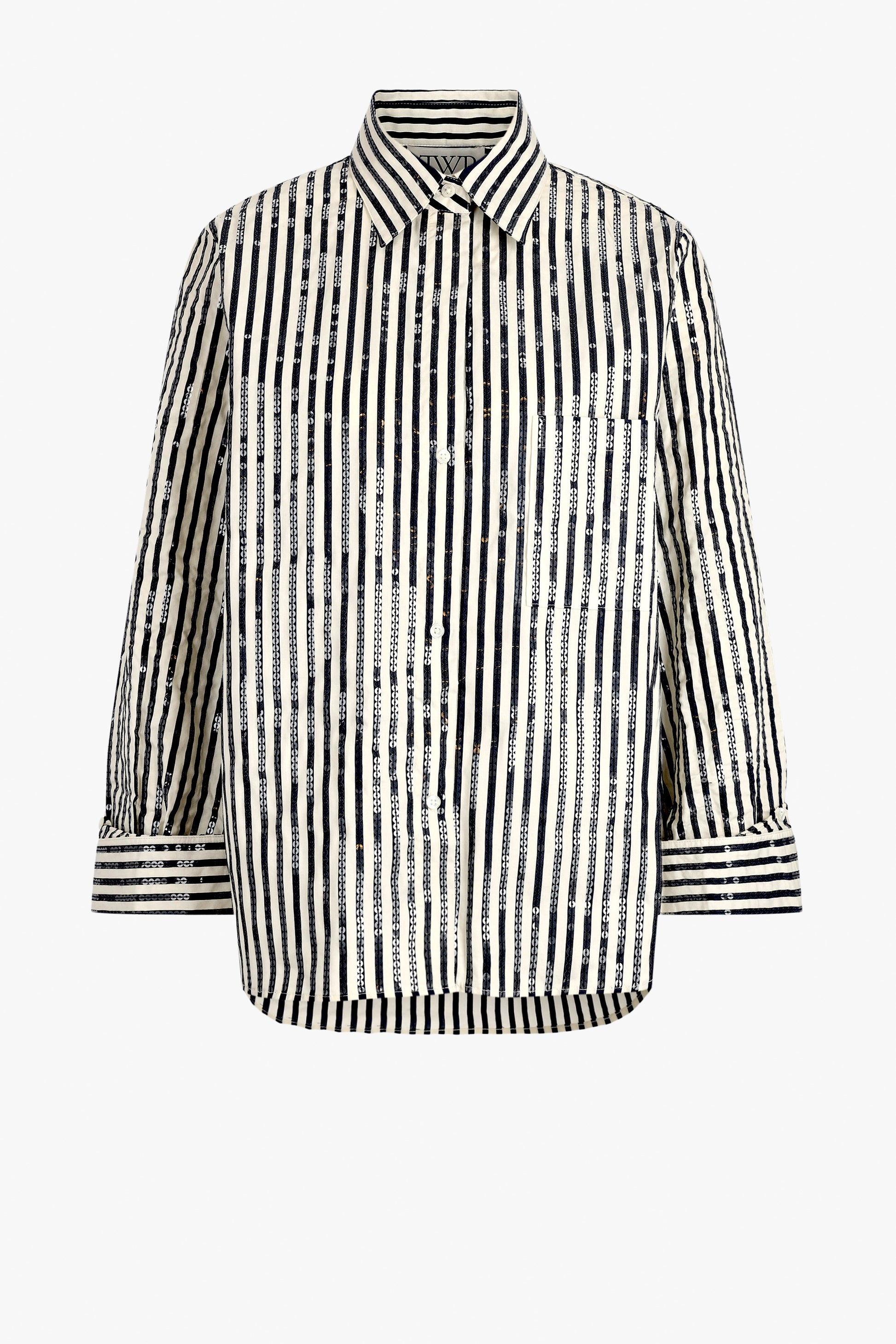 Bluse Next Morning in Indigo/WhiteTWP Clothing - Anita Hass