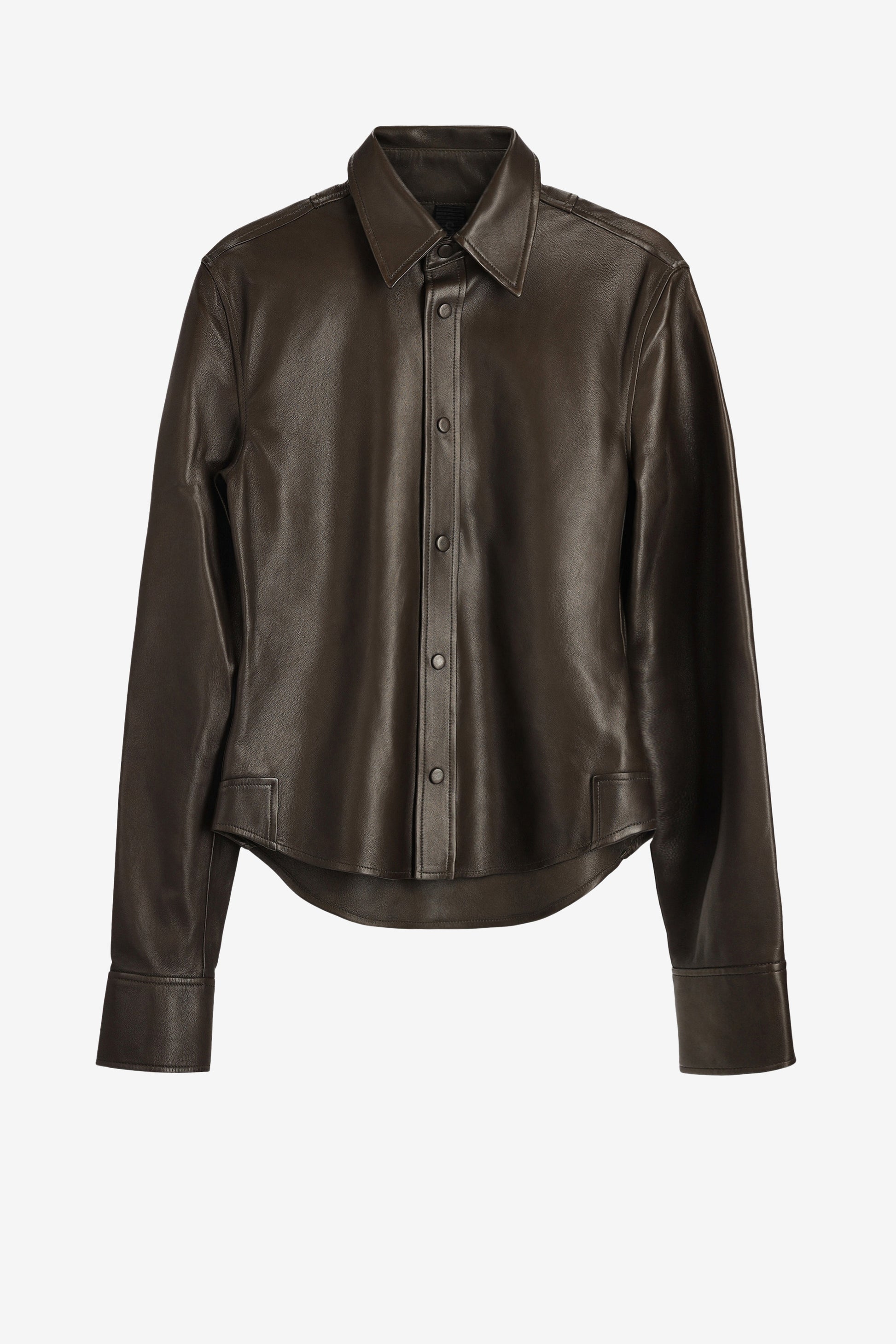 Lederbluse The Smooth in UmberPetar Petrov - Anita Hass