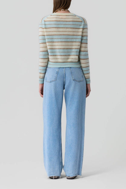 Pullover Grizzly Stripe in SeaglassGuest in Residence - Anita Hass