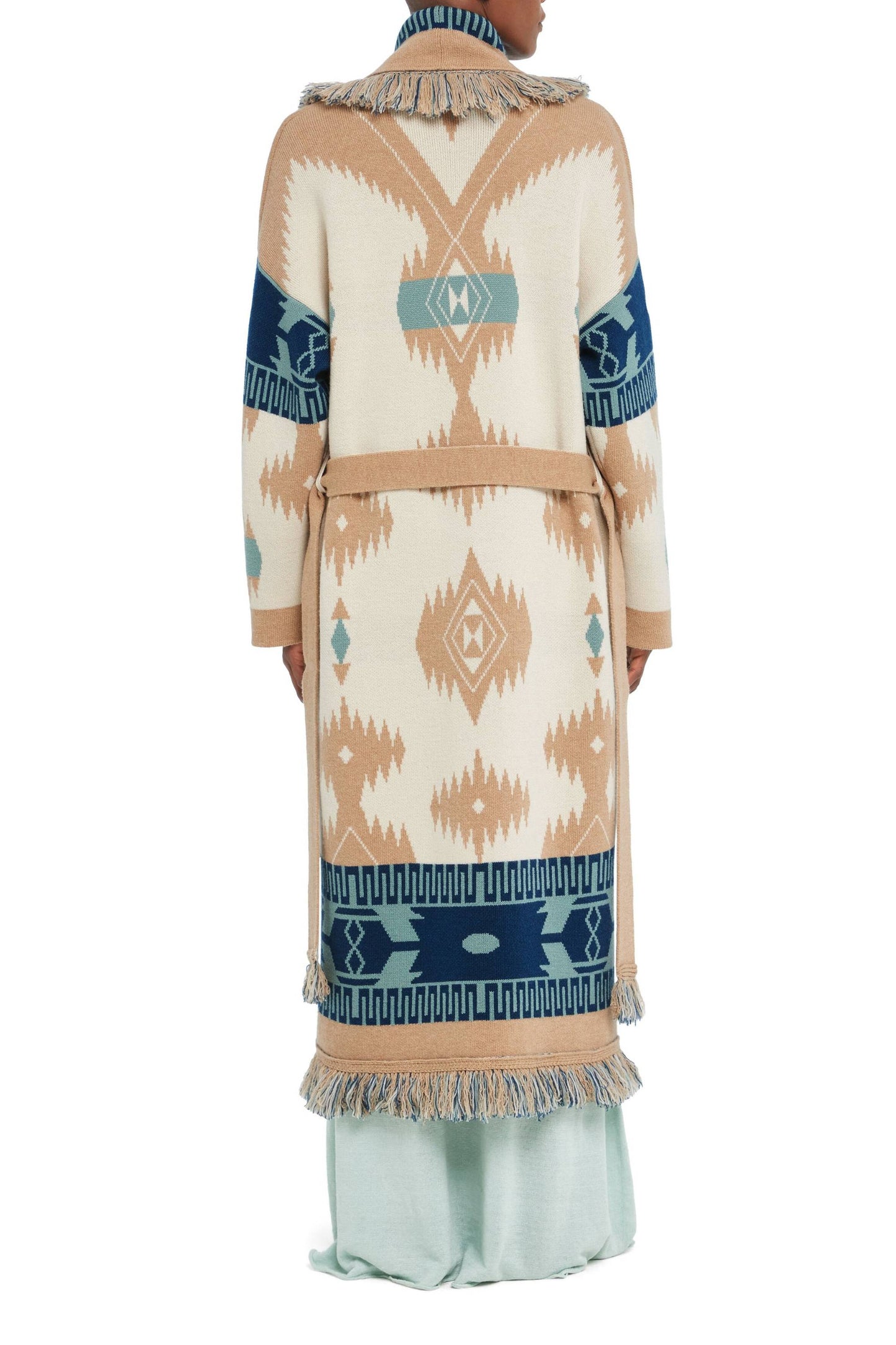 Strickmantel Icon Jacquard in SandAlanui - Anita Hass