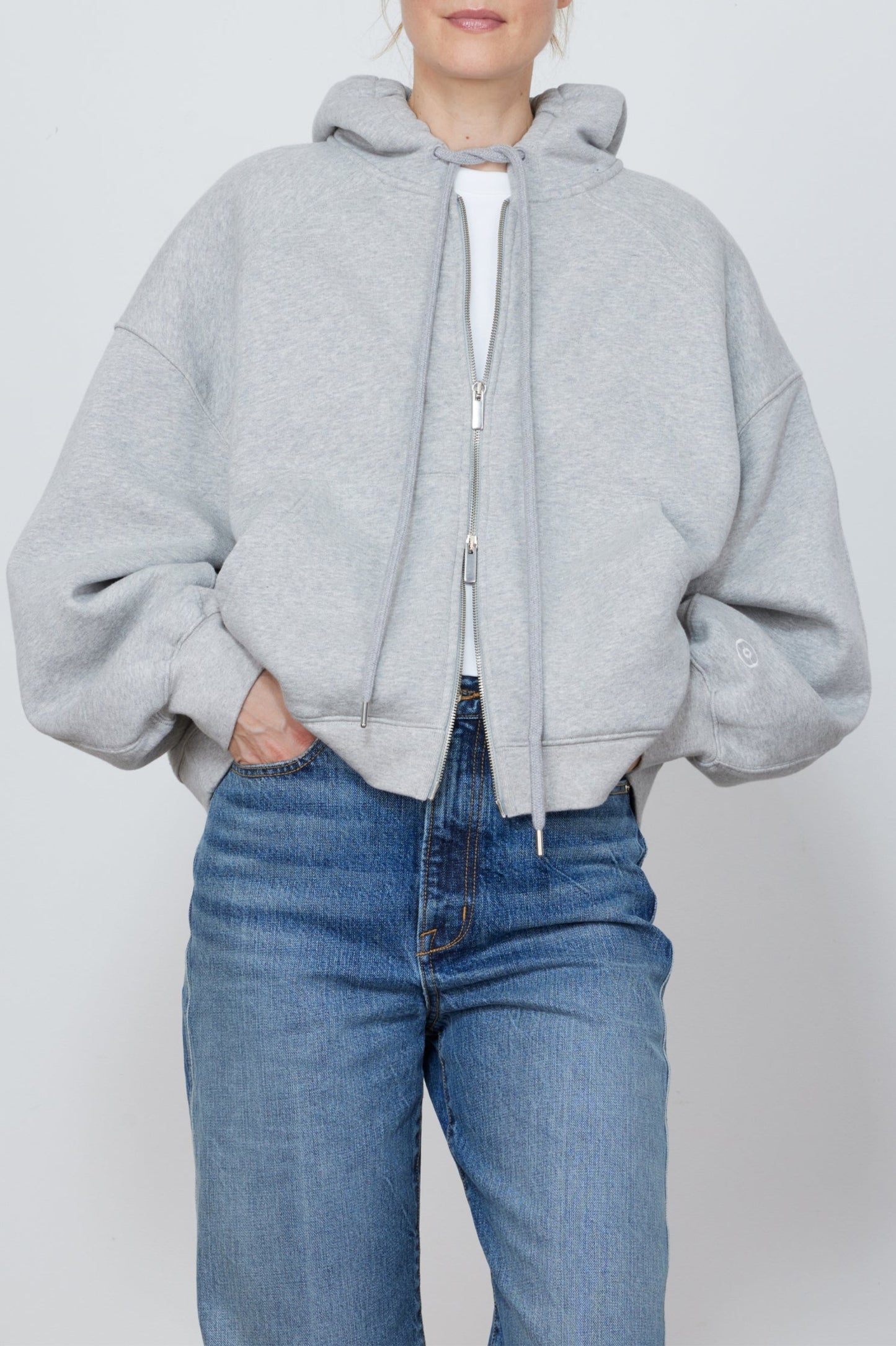 Hoodie The Scott Zip in Heather GreyRÙADH - Anita Hass