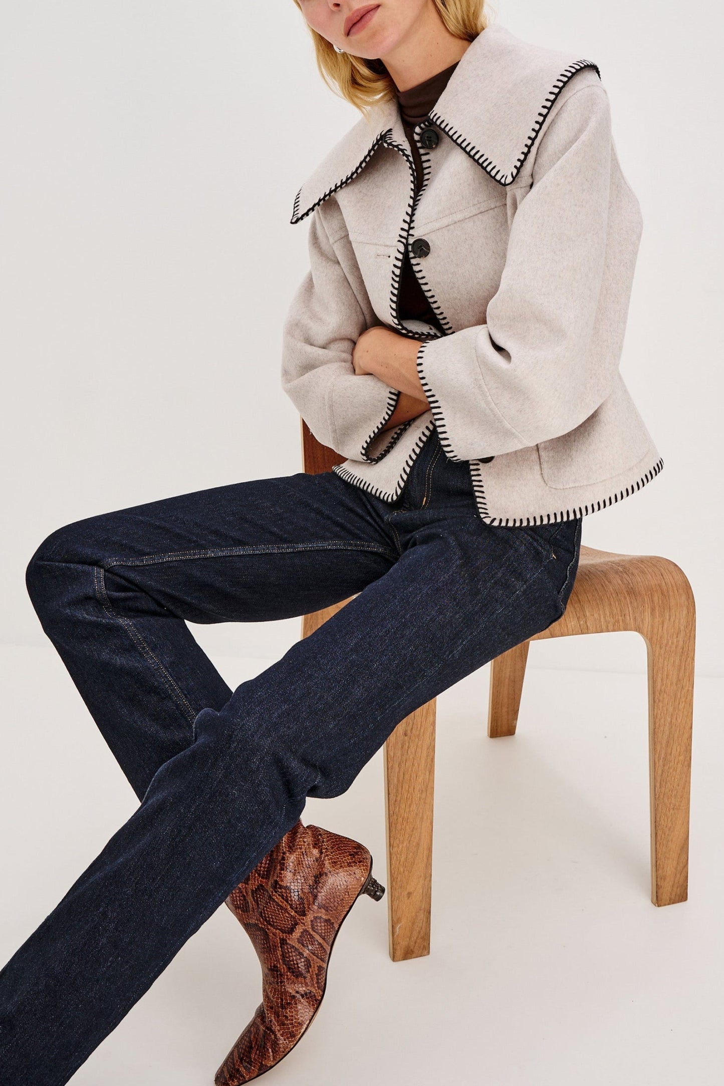 Jacke Patty in OatmealRails - Anita Hass