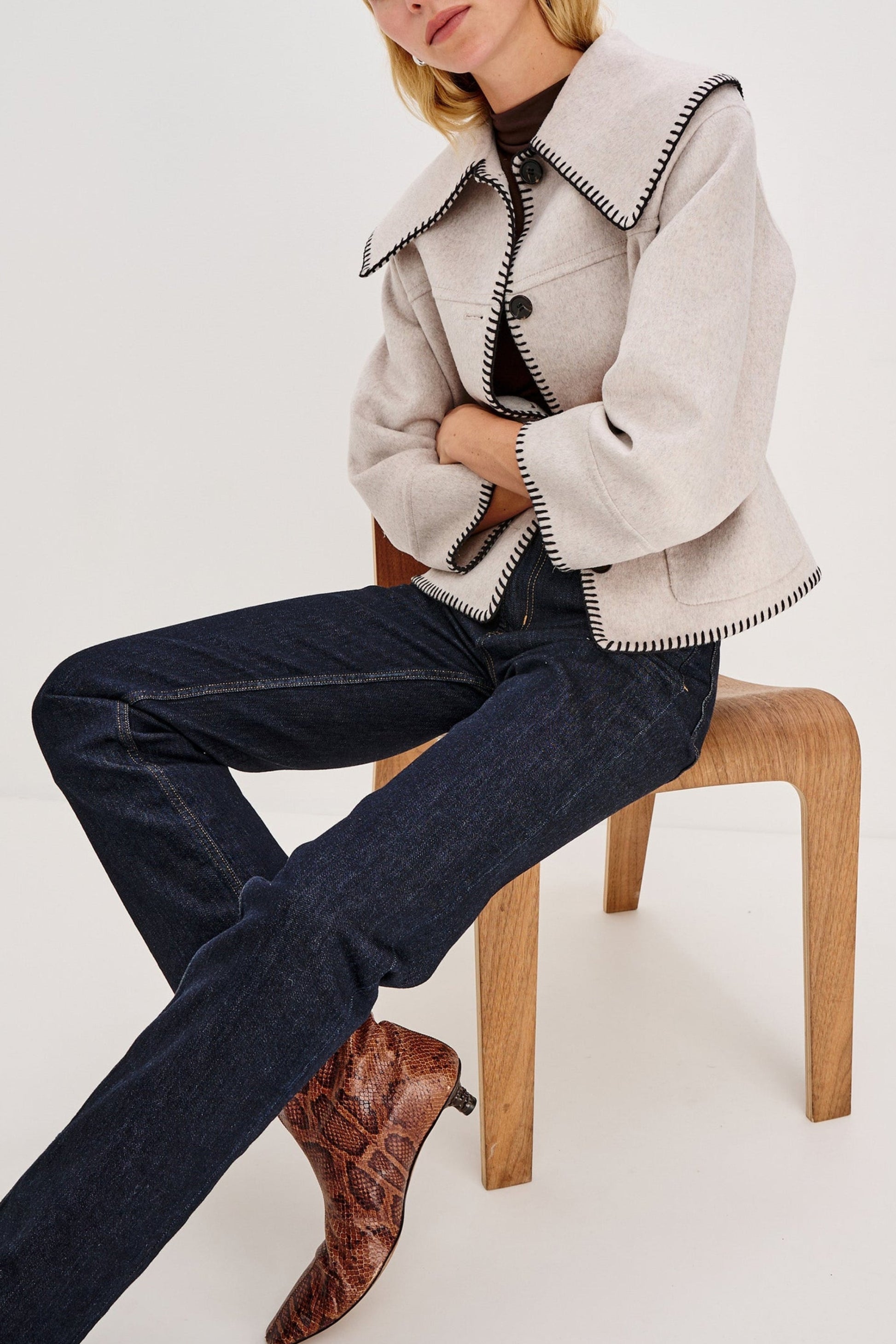 Jacke Patty in OatmealRails - Anita Hass