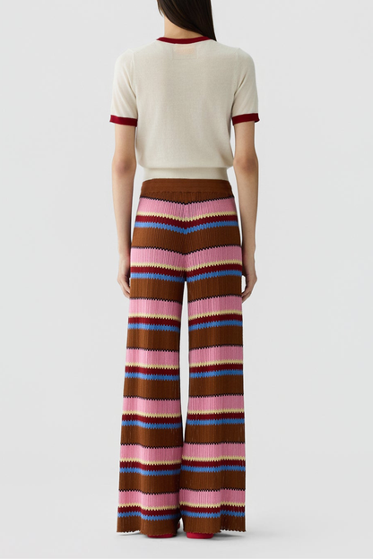 Knitted shirt Airy in cream