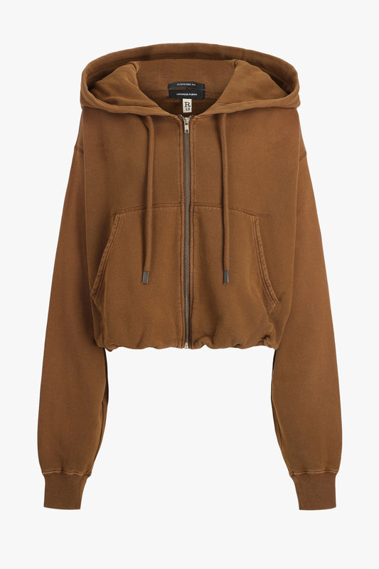 Sweatjacke Balloon Zip-Up in Light BrownR13 - Anita Hass