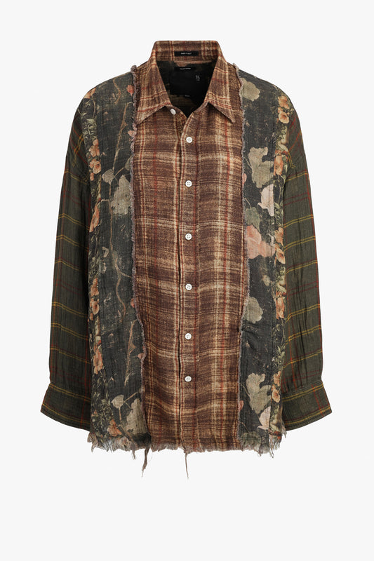 Bluse Drop Neck Multi Strip in BrownR13 - Anita Hass