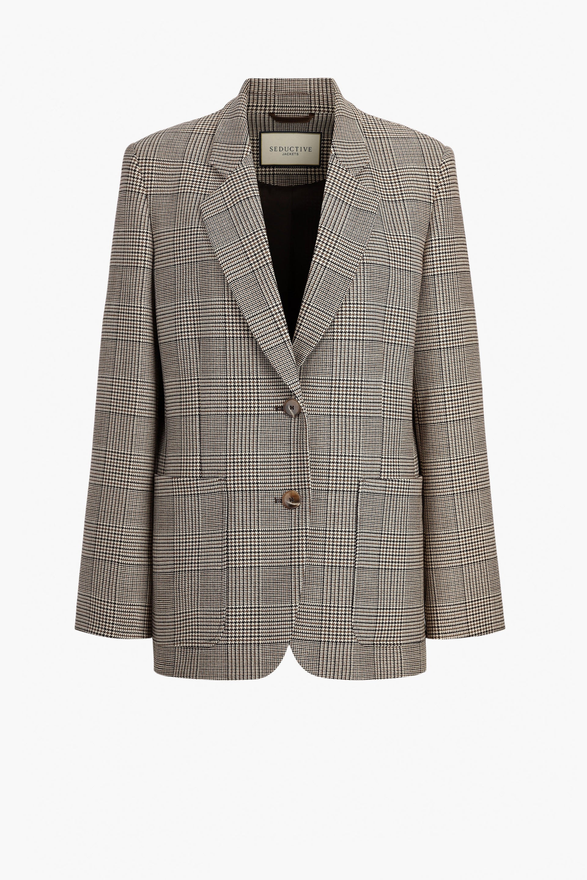 Blazer Carette British Glencheck in Beige