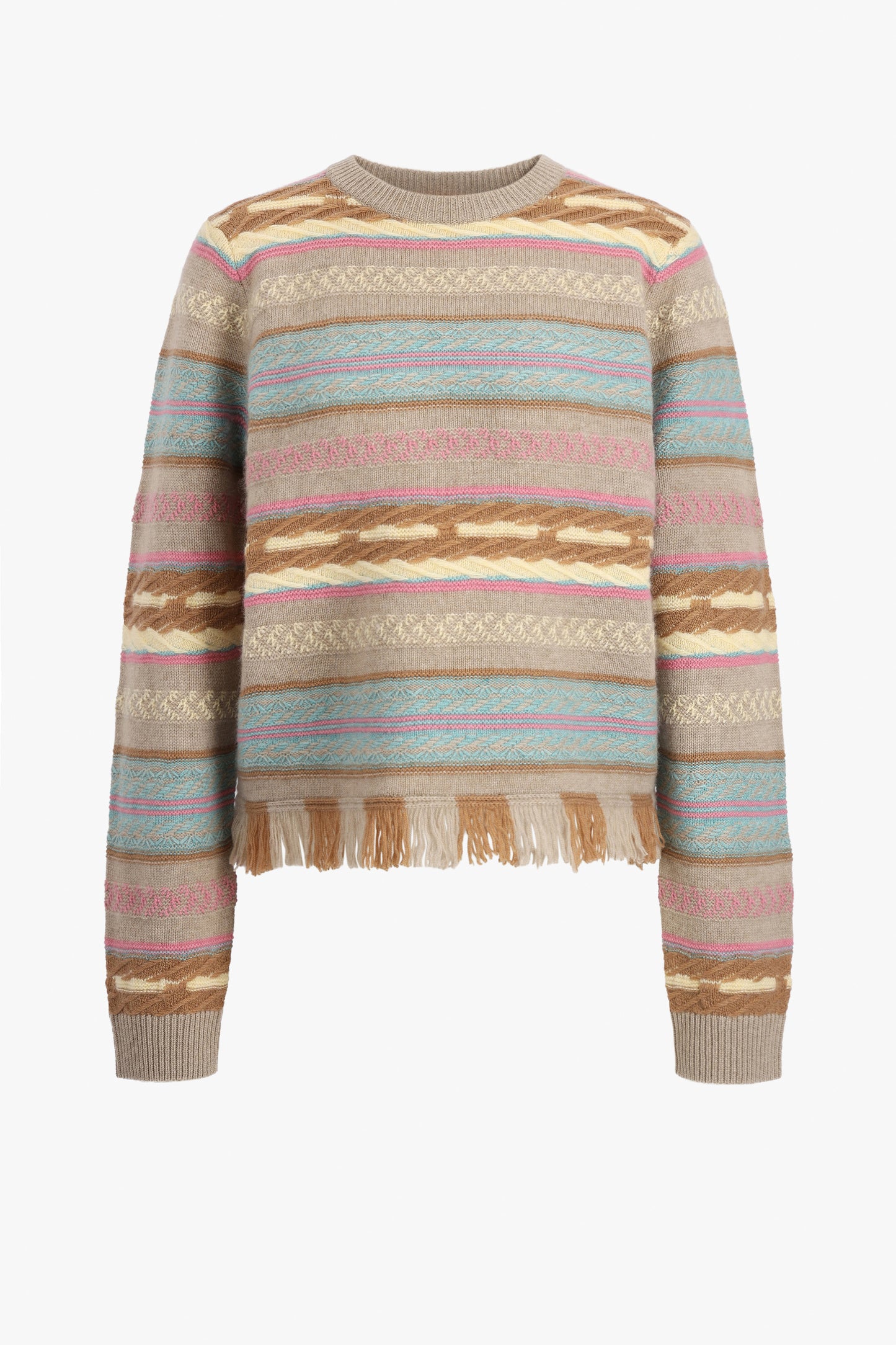 Pullover Western Stripe in Taupe ComboGuest in Residence - Anita Hass