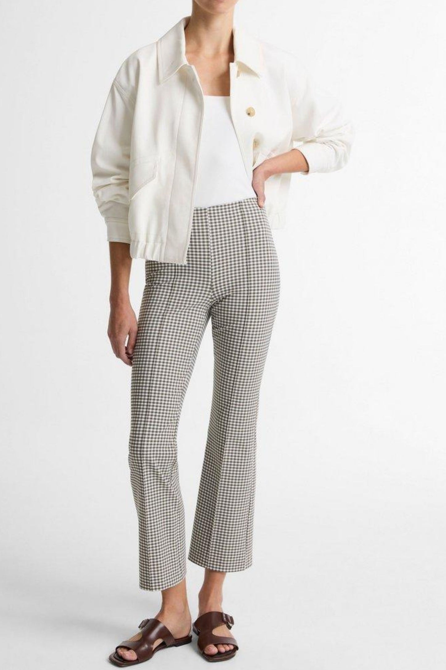 Pantalón Niki en tapenade guinga