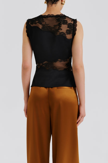 Top Desire Lace in SchwarzMalina - Anita Hass