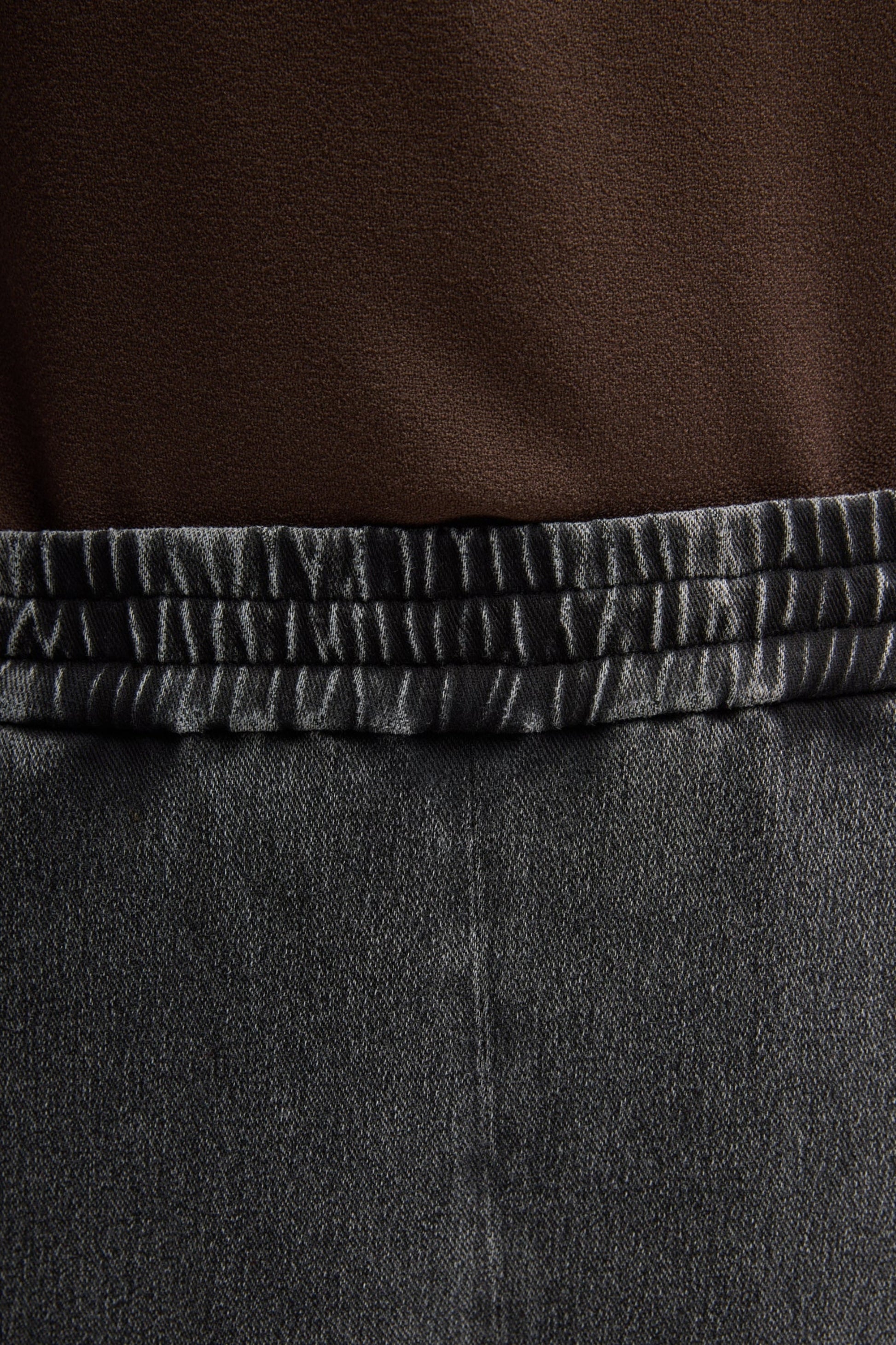 Hose Winslow Stretch Denim in Washed BlackTibi - Anita Hass