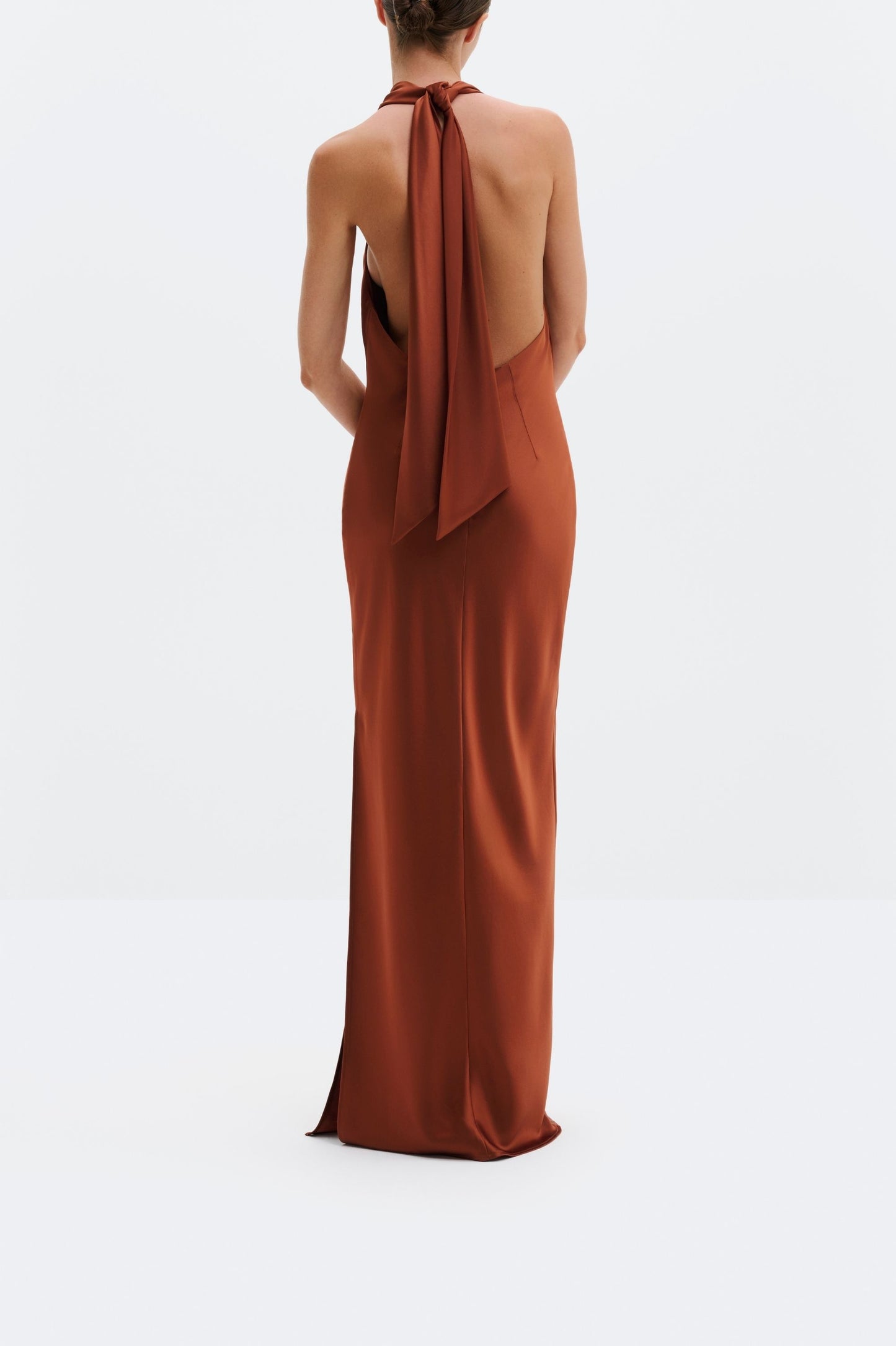 Tessie dress in Rust