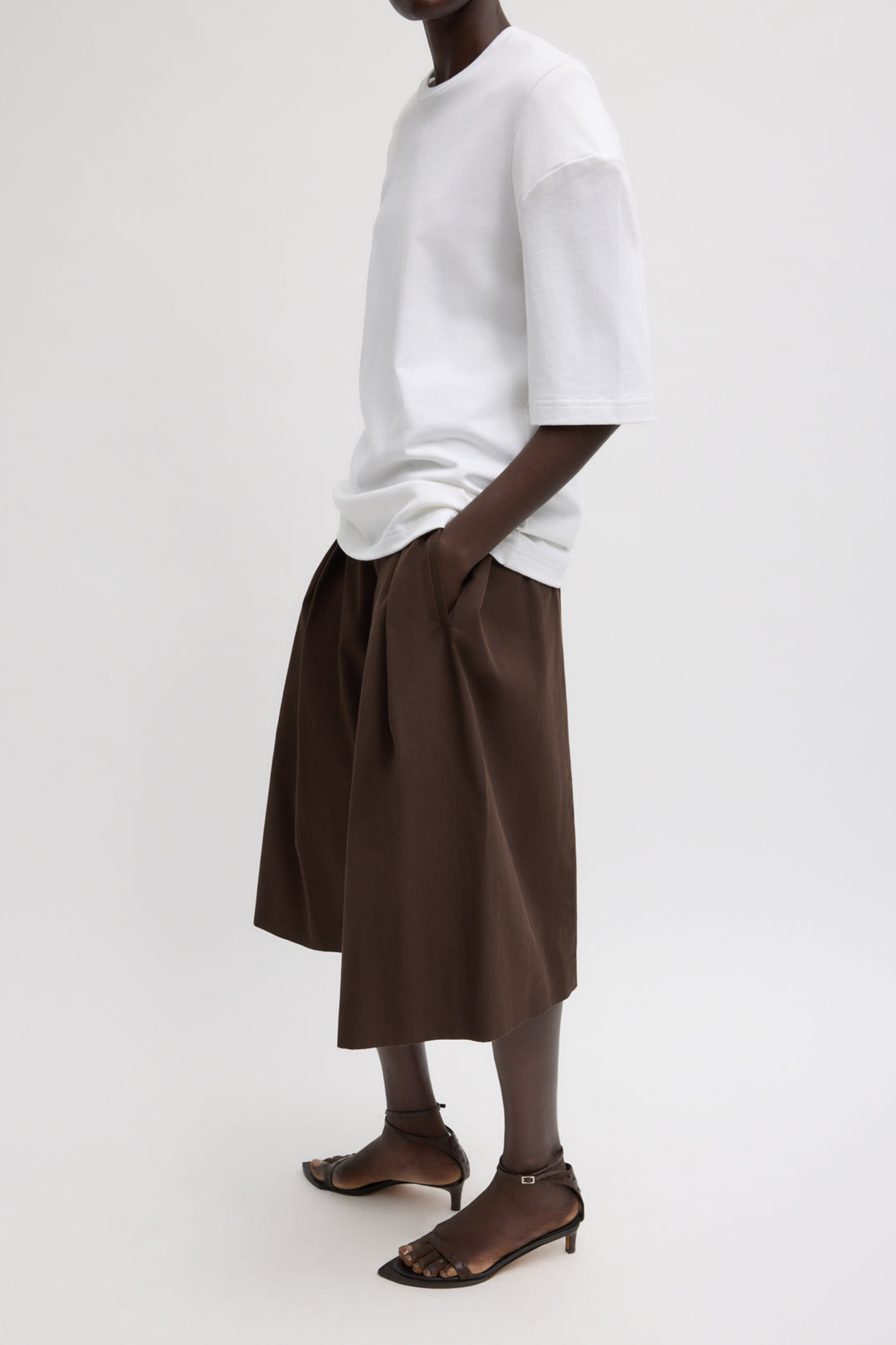 T-Shirt Perfect Hinged in WeißTibi - Anita Hass