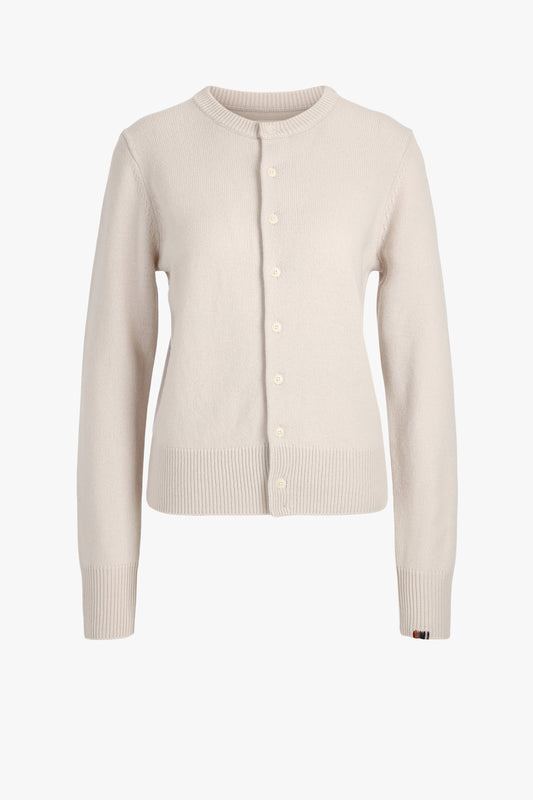 Cardigan N°435 Little Lamb in ChalkExtreme Cashmere - Anita Hass