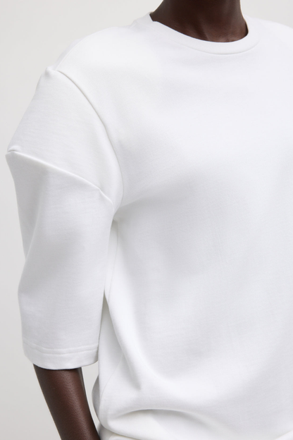 T-Shirt Perfect Hinged in WeißTibi - Anita Hass