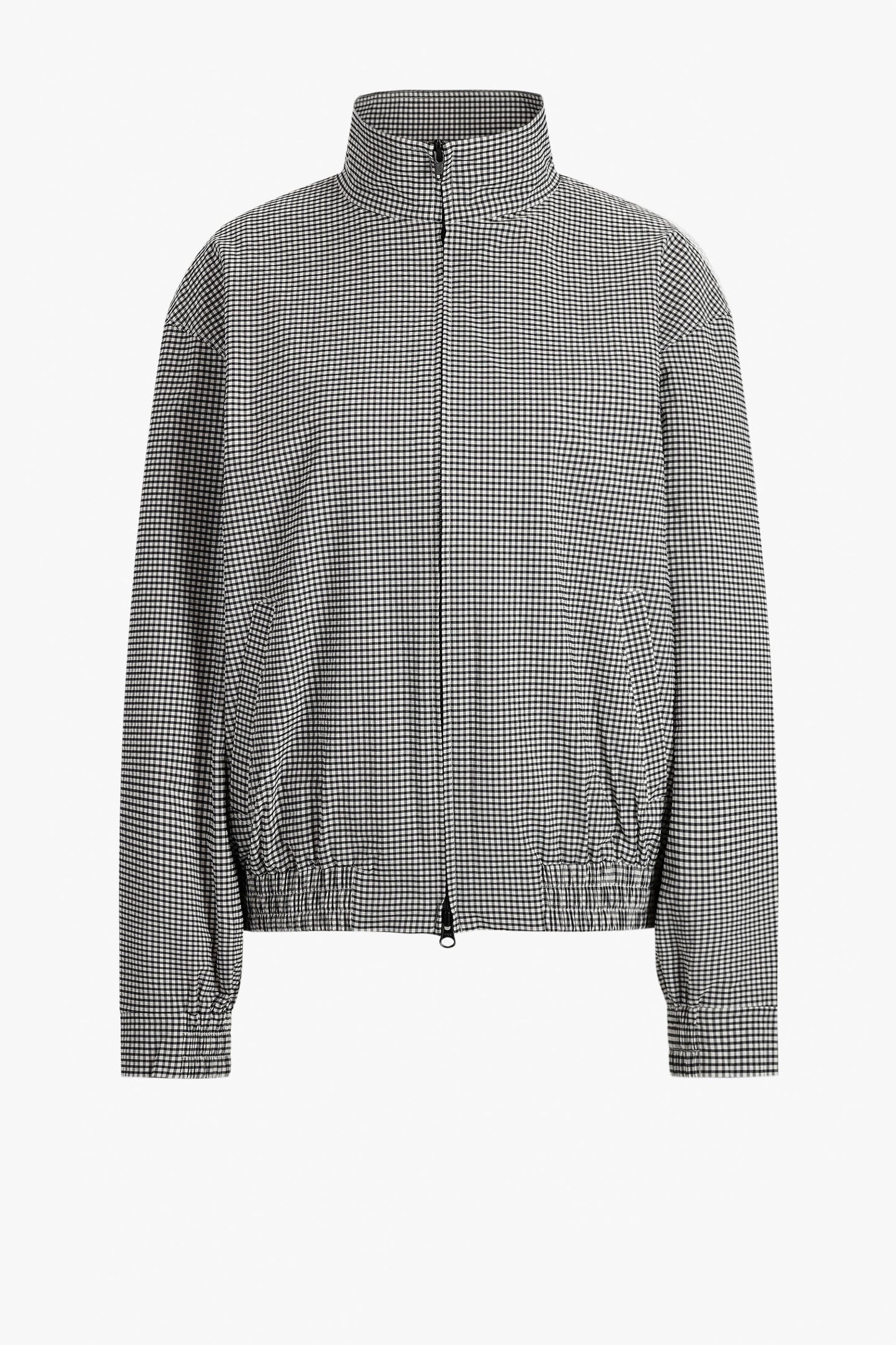 Gingham jacket in Black/White