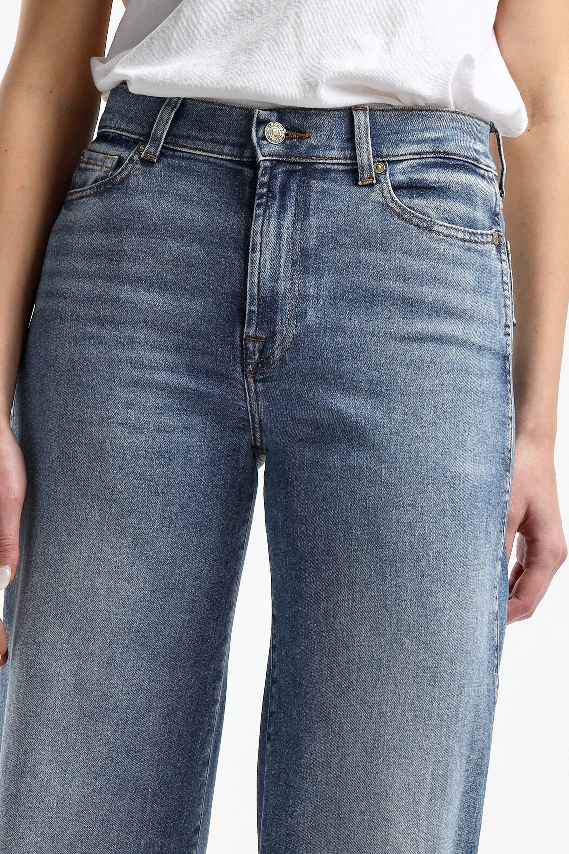Jeans Lotta Luxe Vintage in Mid Blue7 For All Mankind - Anita Hass