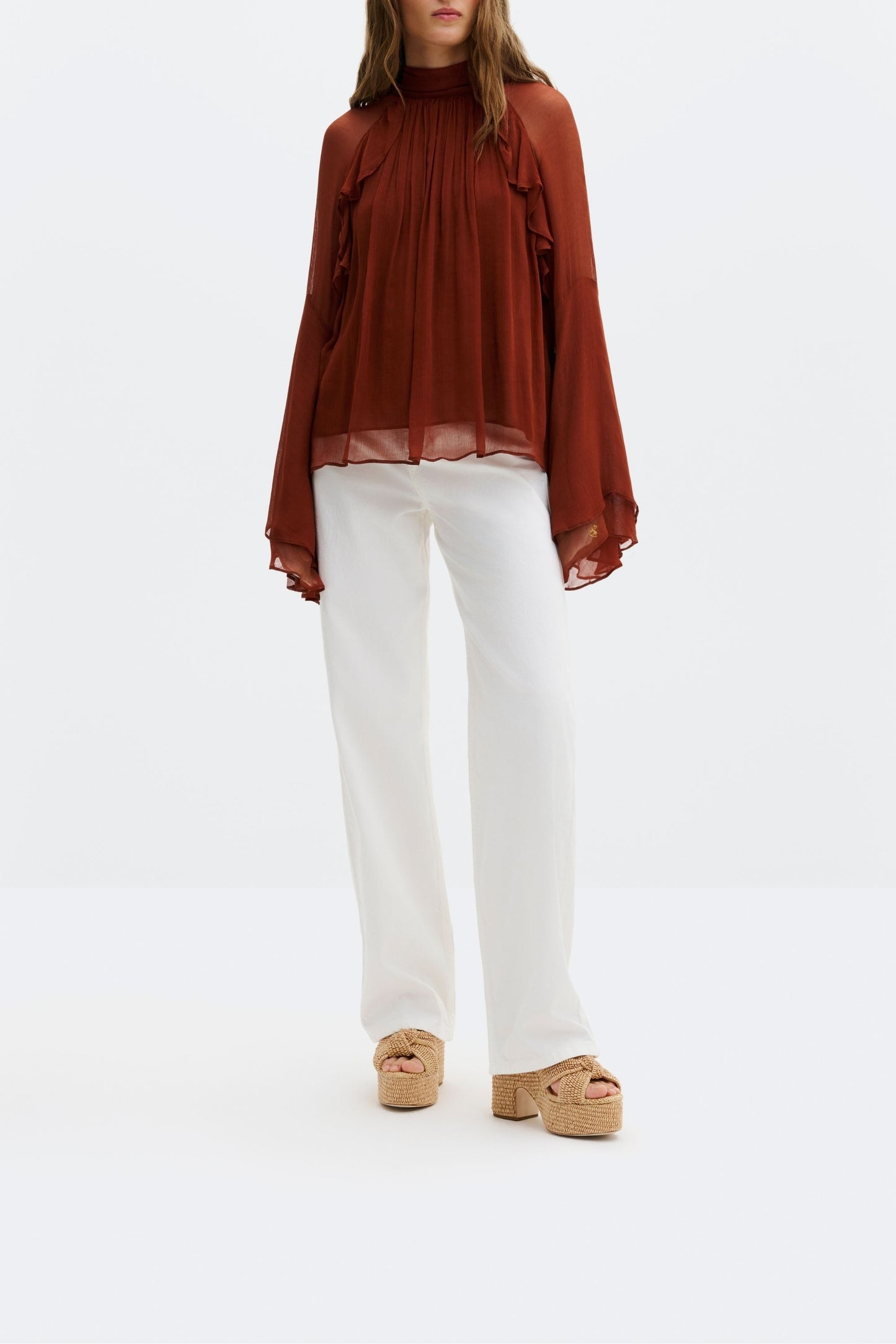 Blusa Therese en óxido