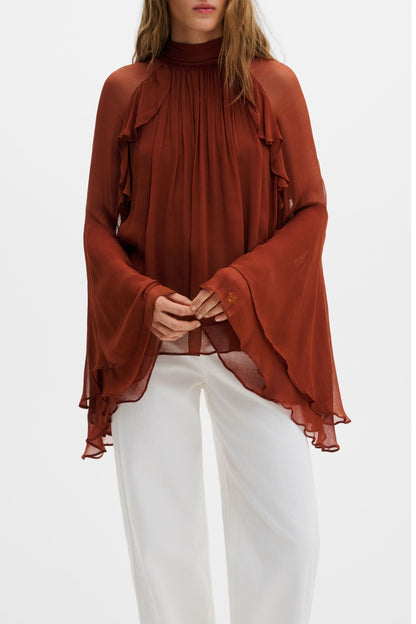 Blusa Therese en óxido