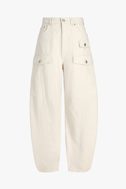 Fashion trousers in beige
