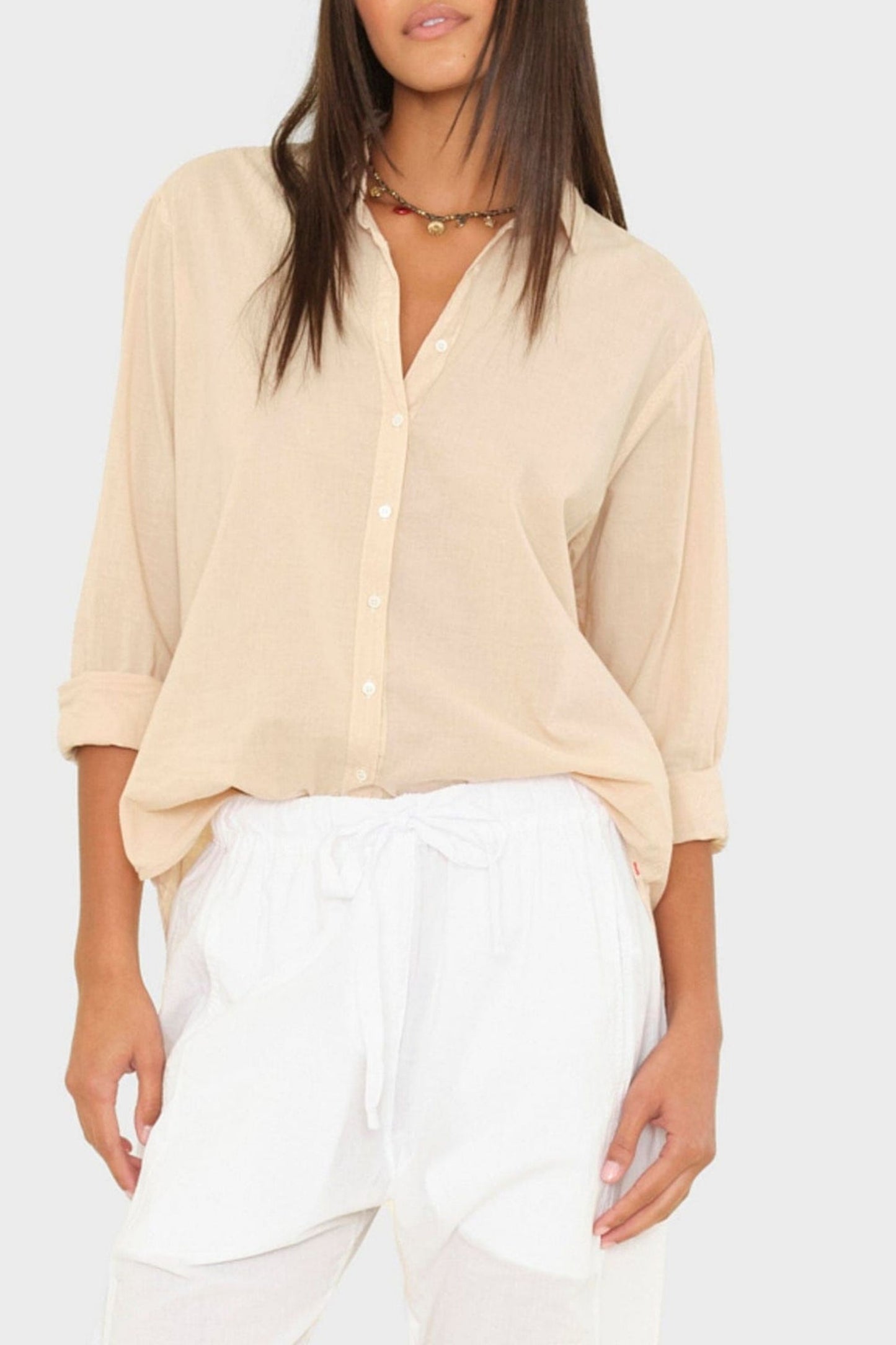 Blouse Beau in Parchment