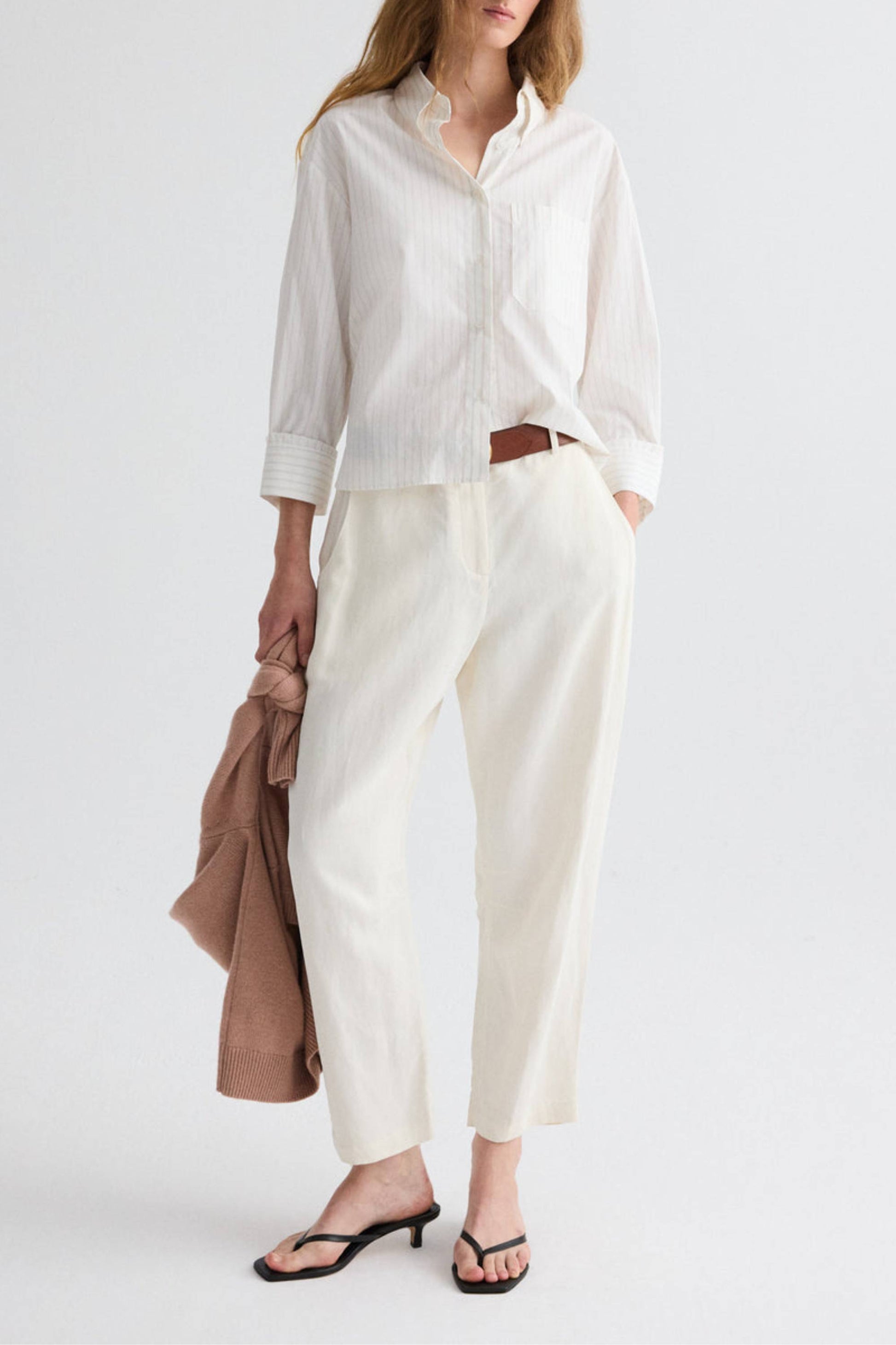 Bluse J.D. in Pinstripe White/MultiTWP Clothing - Anita Hass