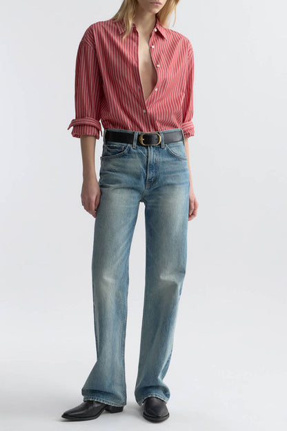 Yorke blouse in red/white