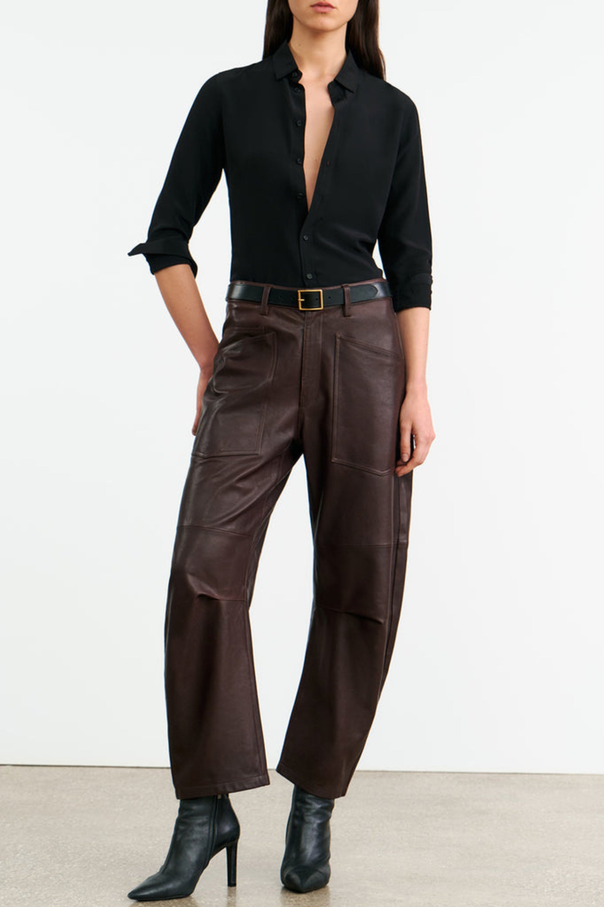 Lederhose Shon in Dark BrownNili Lotan - Anita Hass