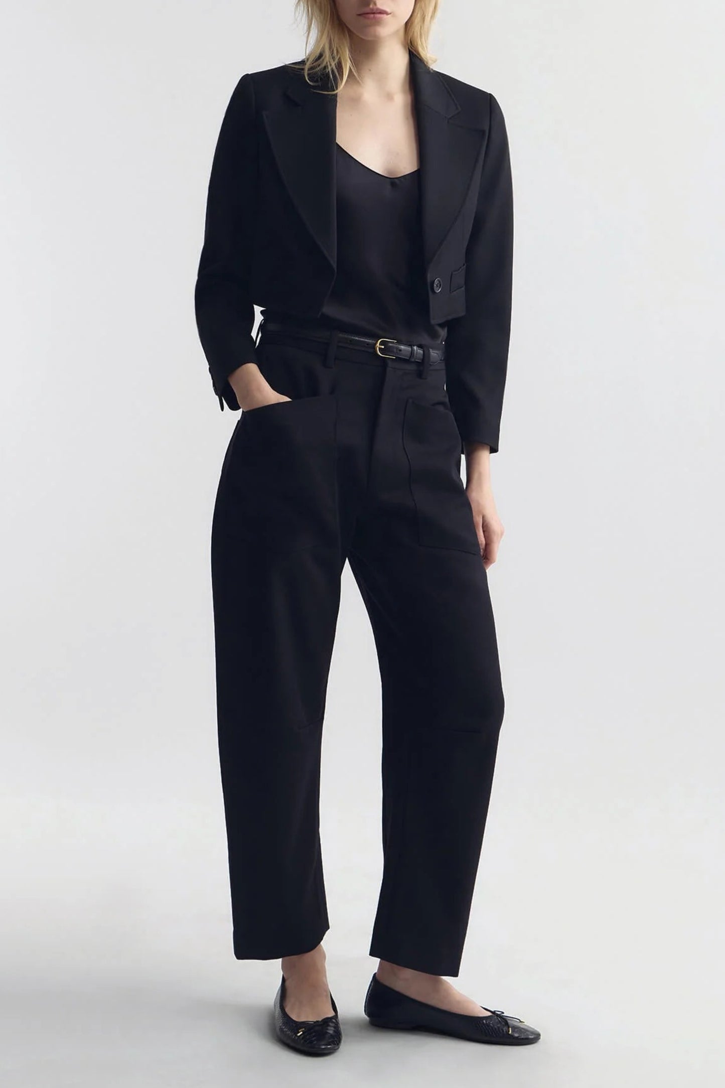 Hose Shon Wool in Schwarz Nili Lotan