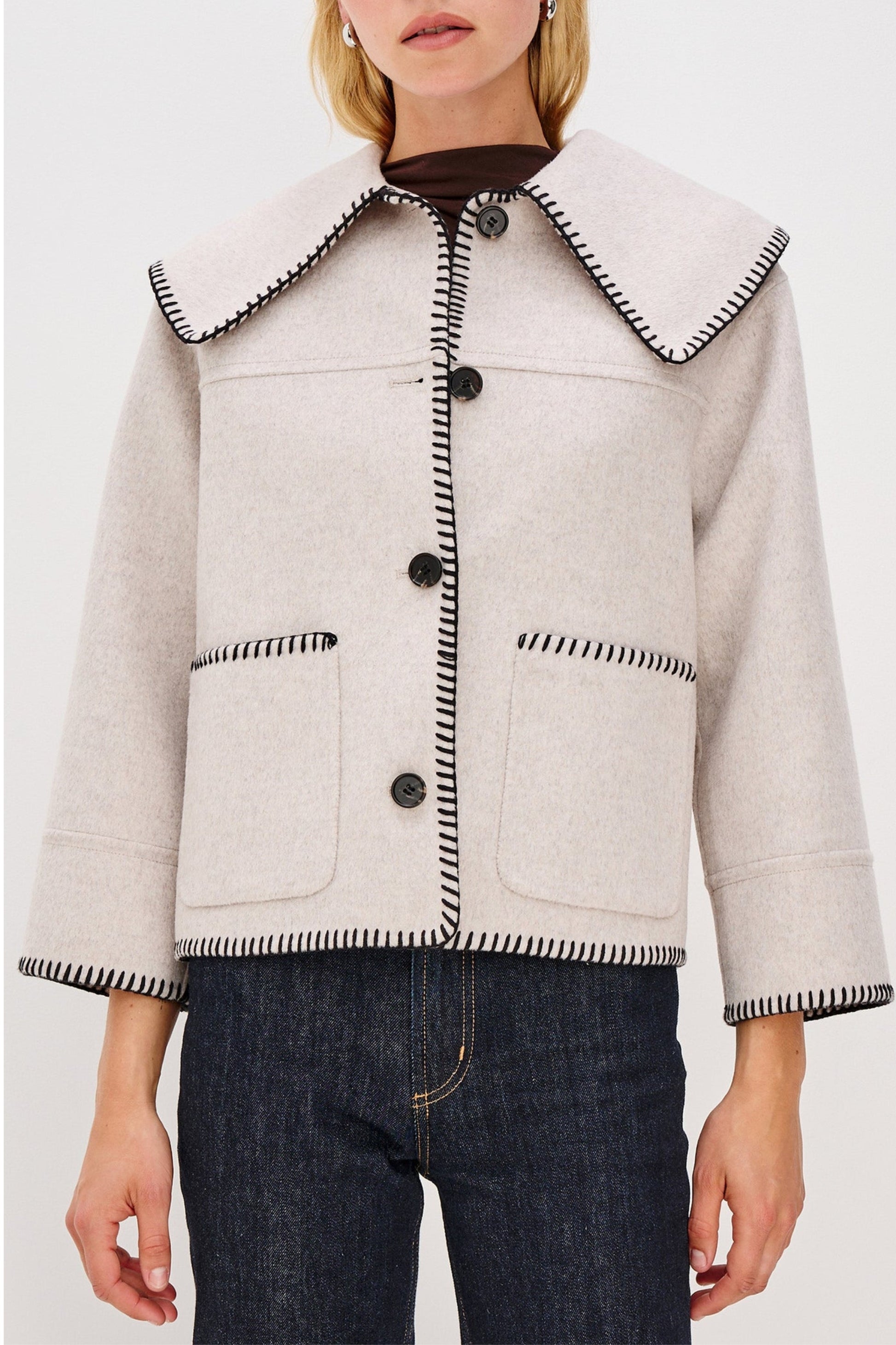 Jacke Patty in OatmealRails - Anita Hass