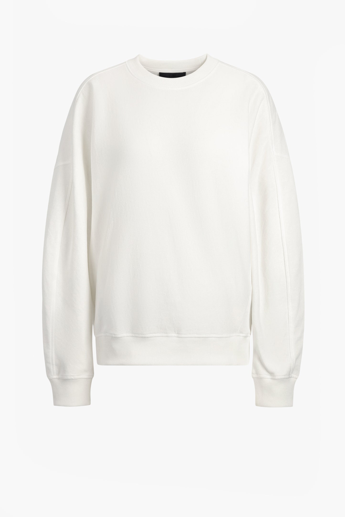Light jersey sweatshirt in white