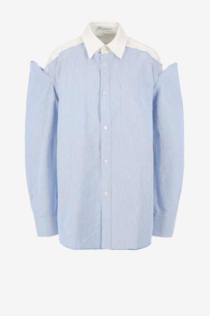 Bluse Double Layer in Blau/WeißJW Anderson - Anita Hass
