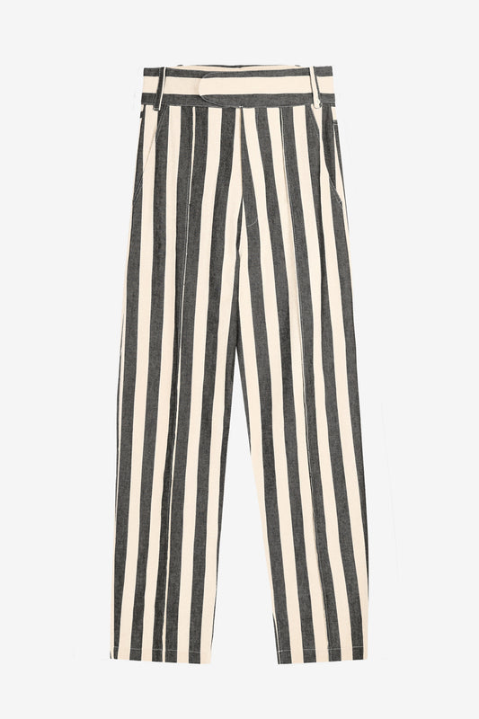 Susi trousers in Large Pinstripe