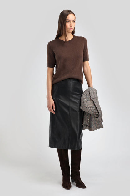 Rock Cuir in Schwarz Ladneri