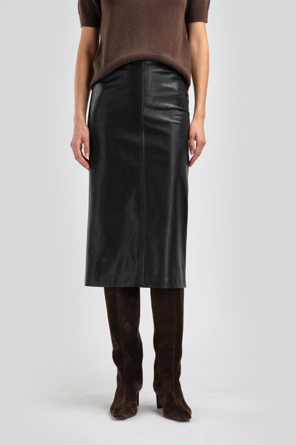 Rock Cuir in Schwarz Ladneri