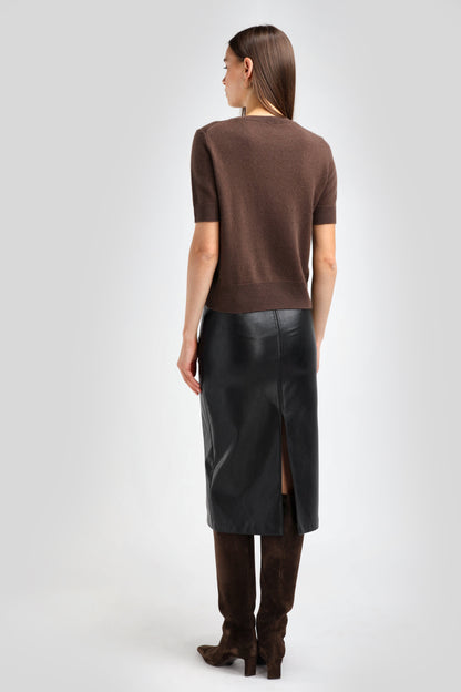 Rock Cuir in Schwarz Ladneri