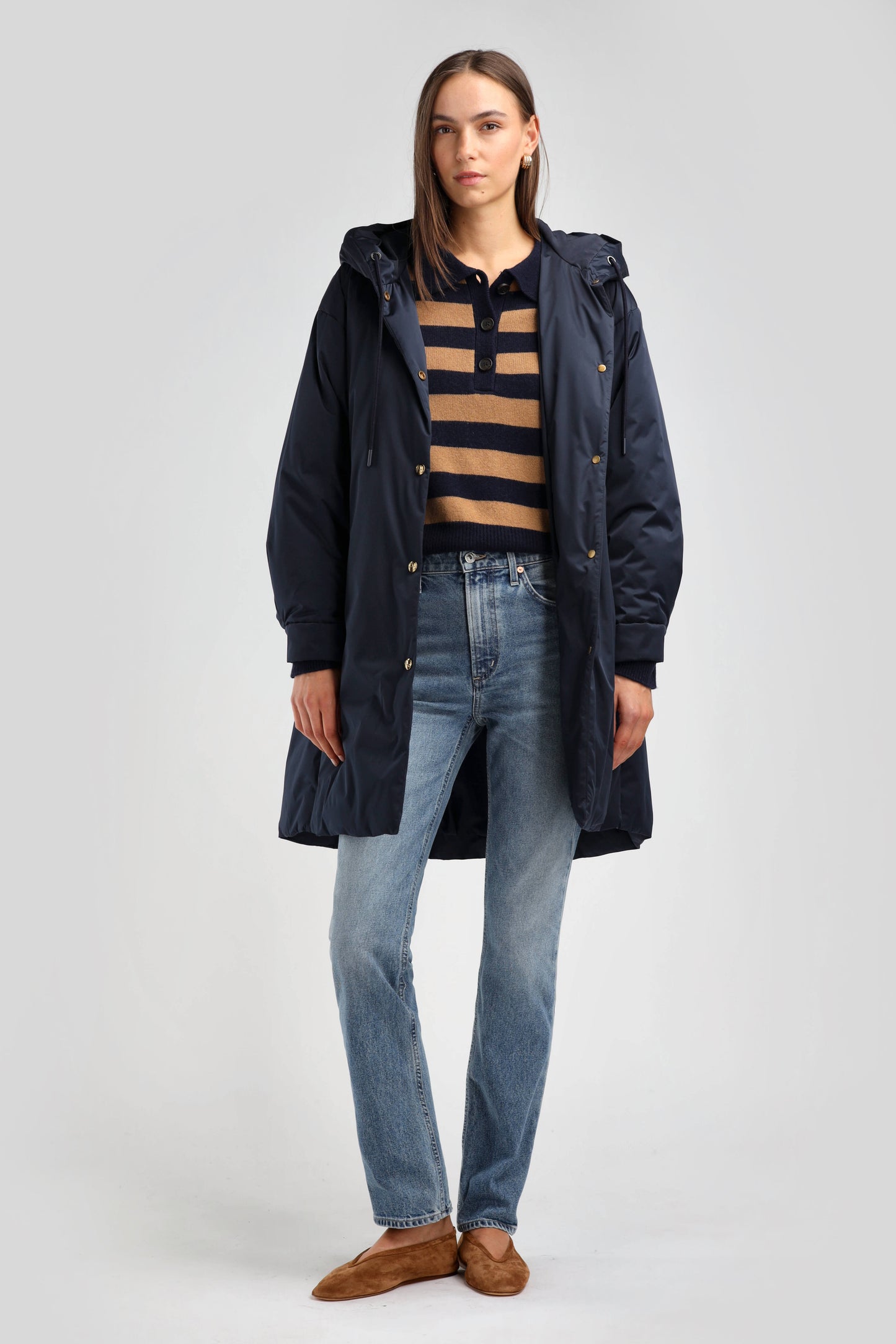 Mantel Now in NavyLadneri - Anita Hass