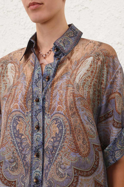 Bluse Wanderlust in Tapestry BlueZimmermann - Anita Hass