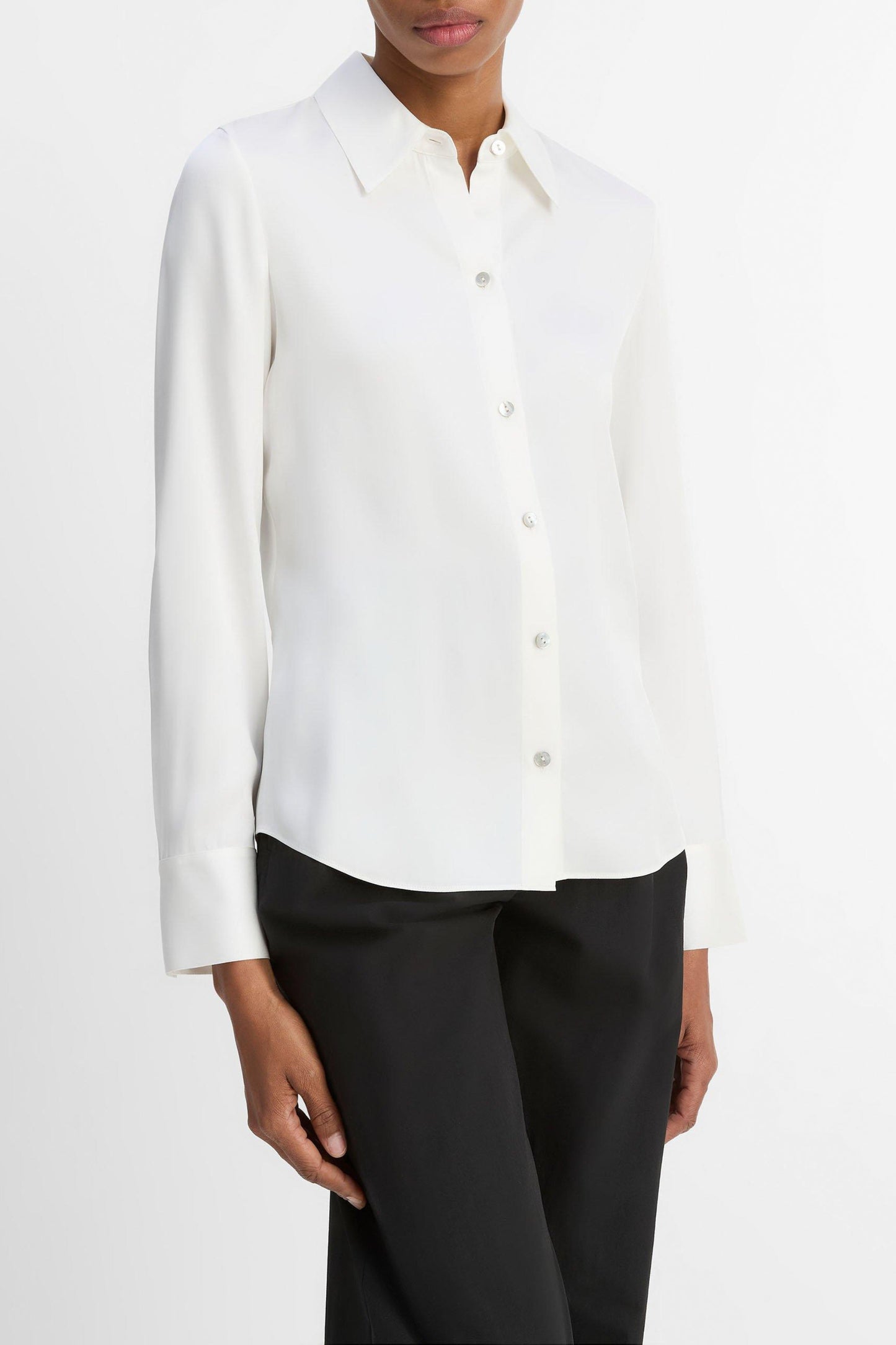 Bluse Slim Fit in OffwhiteVince - Anita Hass