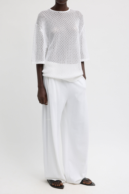 Shirt Crochet Net in WeißTibi - Anita Hass