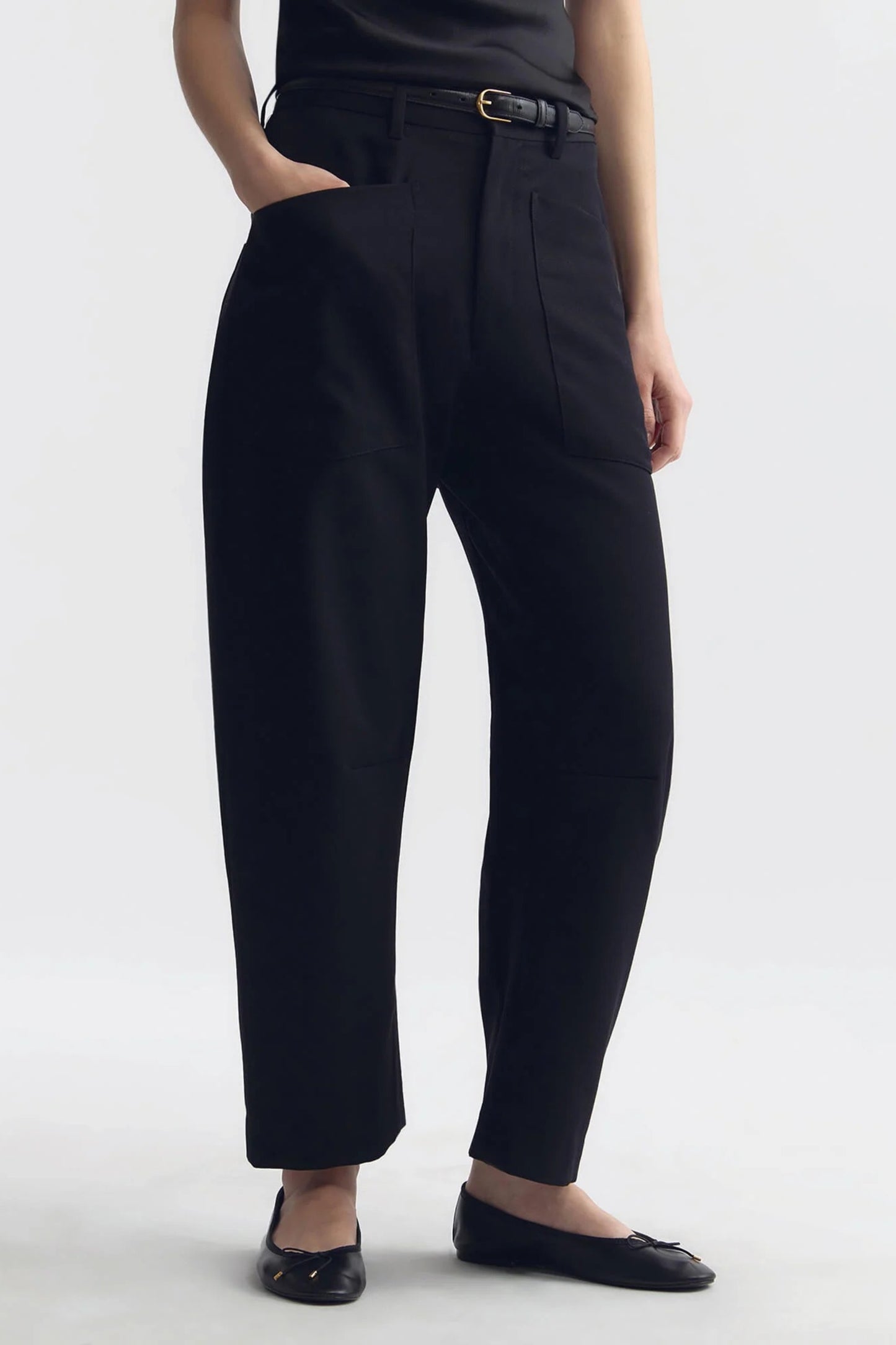 Hose Shon Wool in Schwarz Nili Lotan