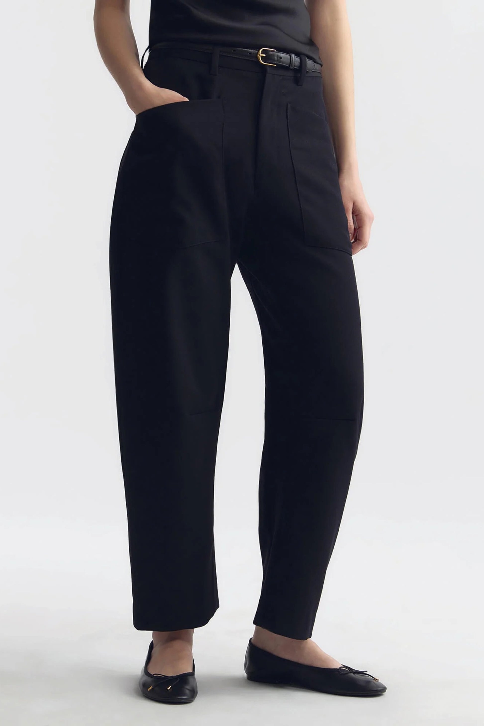 Hose Shon Wool in Schwarz Nili Lotan