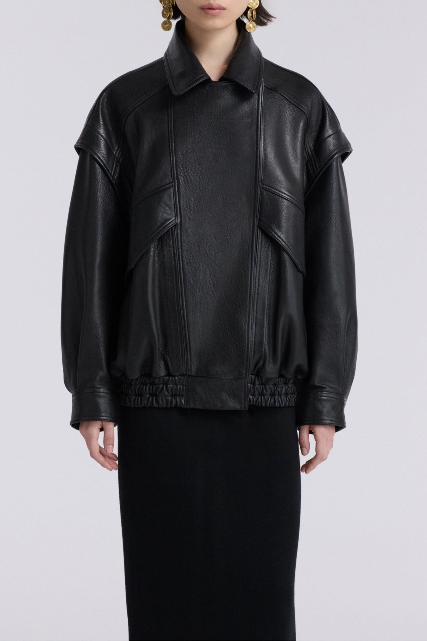 Leather jacket Micah in Black