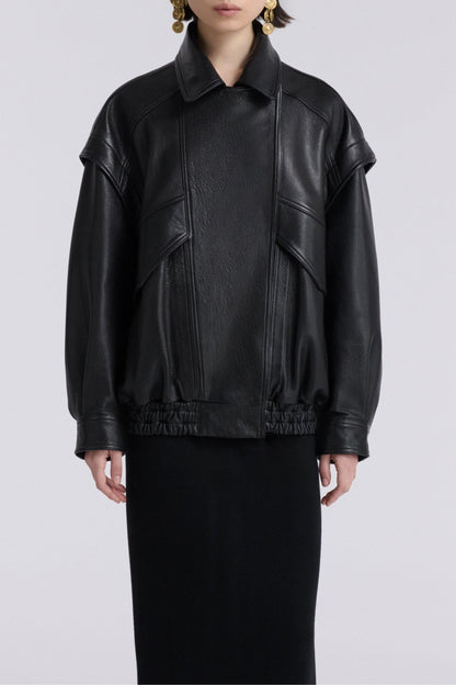 Leather jacket Micah in Black